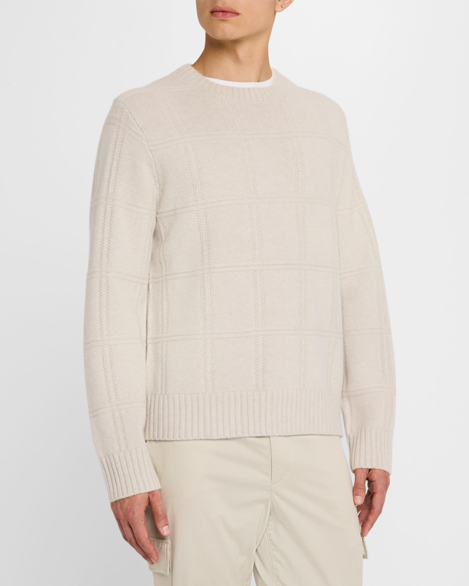 Men's Seed Stitch Windowpane Sweater Product Image