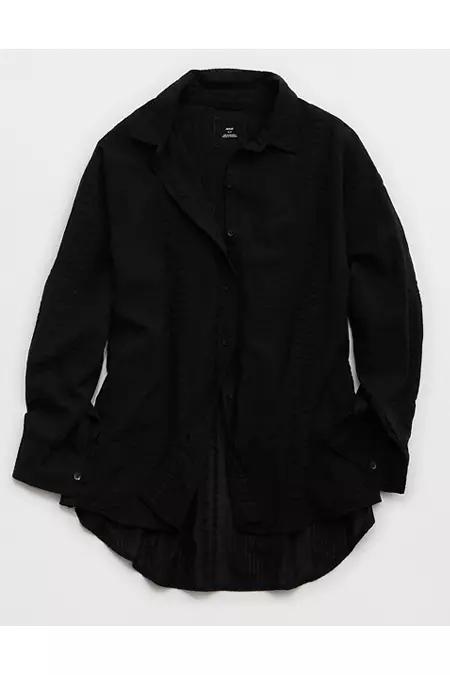 Aerie Seersucker Coverup Shirt Women's Product Image