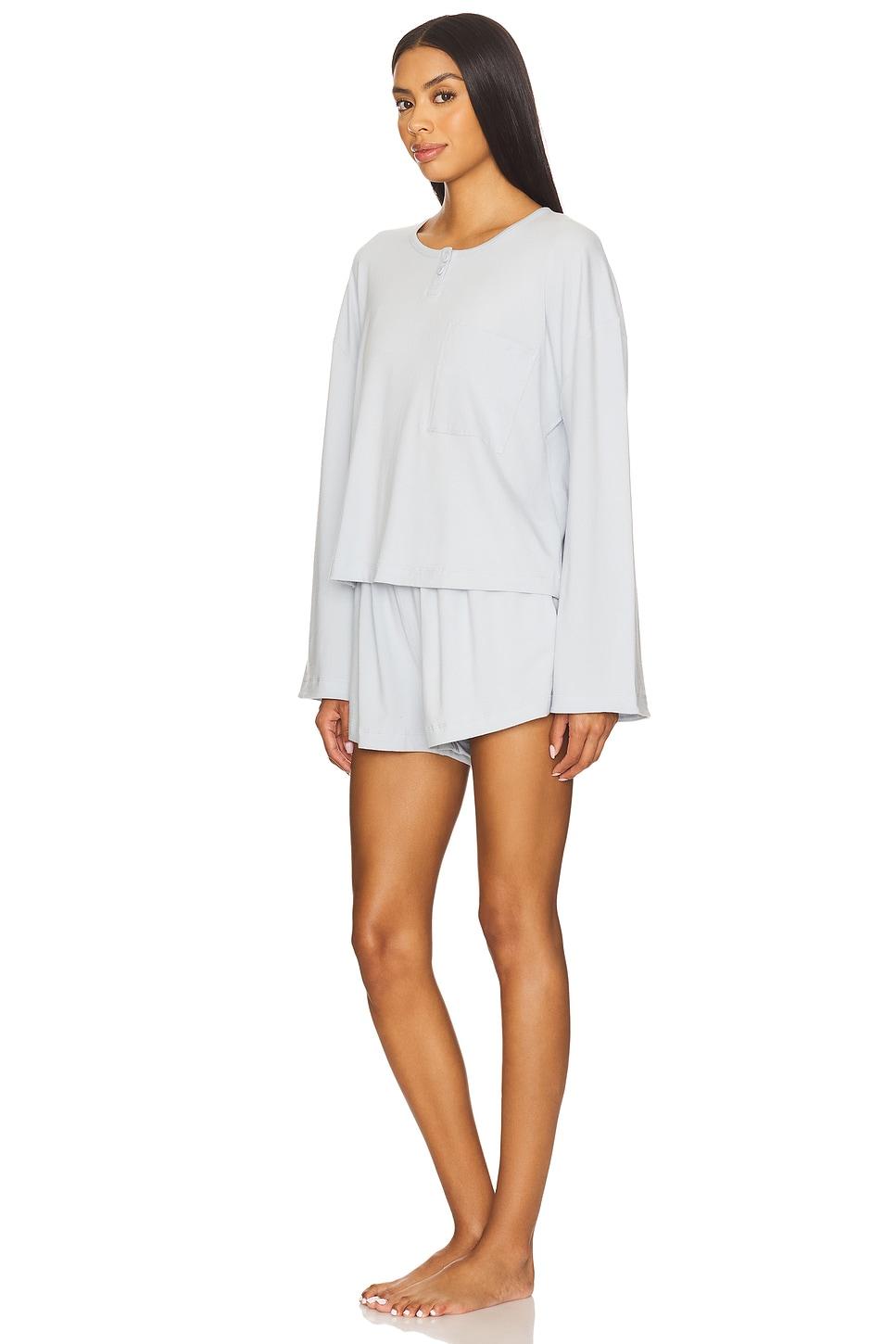 Slumberknit Long Sleeve Henley Set LUNYA Product Image