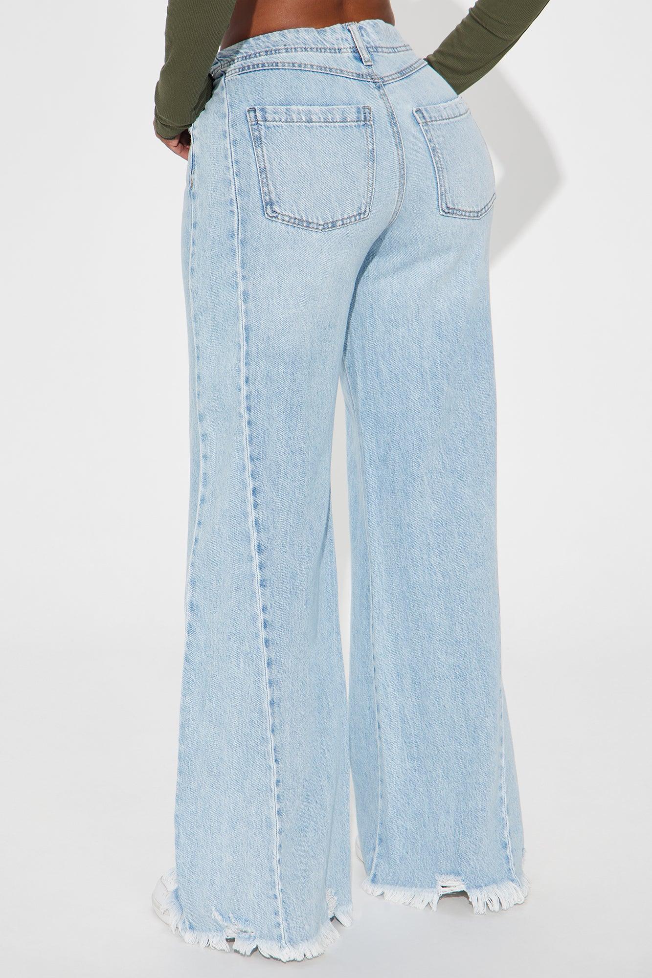Amberlyn Relaxed High Rise Wide Leg Jeans - Medium Wash Product Image