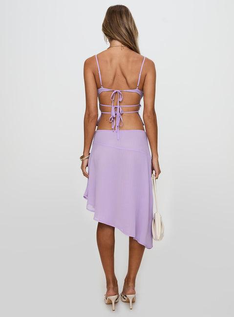 Pappilion Asymmetrical Skirt Lilac Product Image