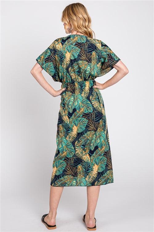 Navy Tropics Cover-Up Product Image