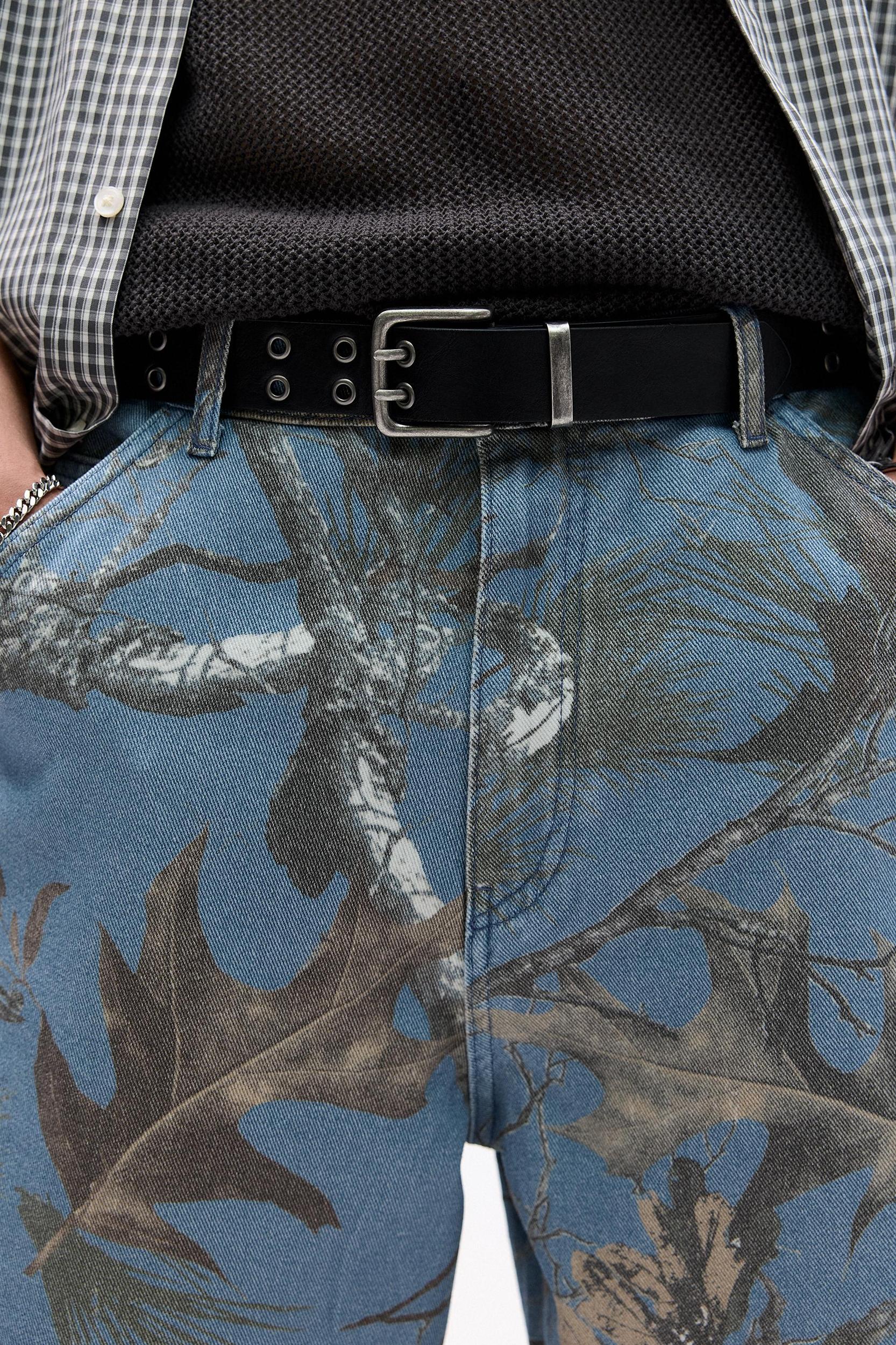 Faux leather belt with eyelets Product Image