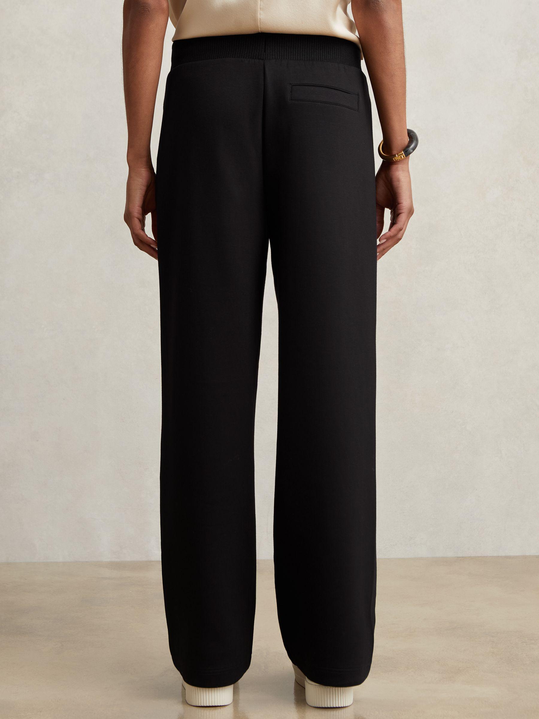 Petite Twill Patch-Pocket Flared Trousers in Mauve Neutral Product Image