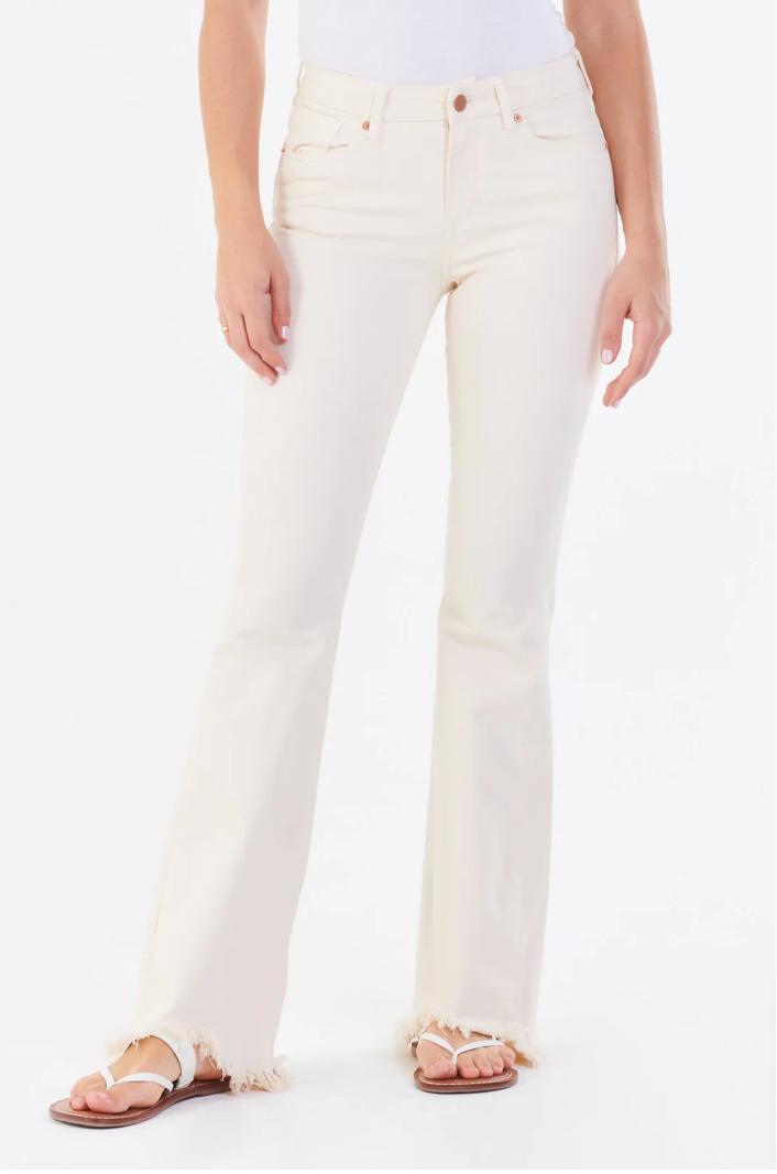 ROSA HIGH RISE FLARE JEANS WHEAT Product Image