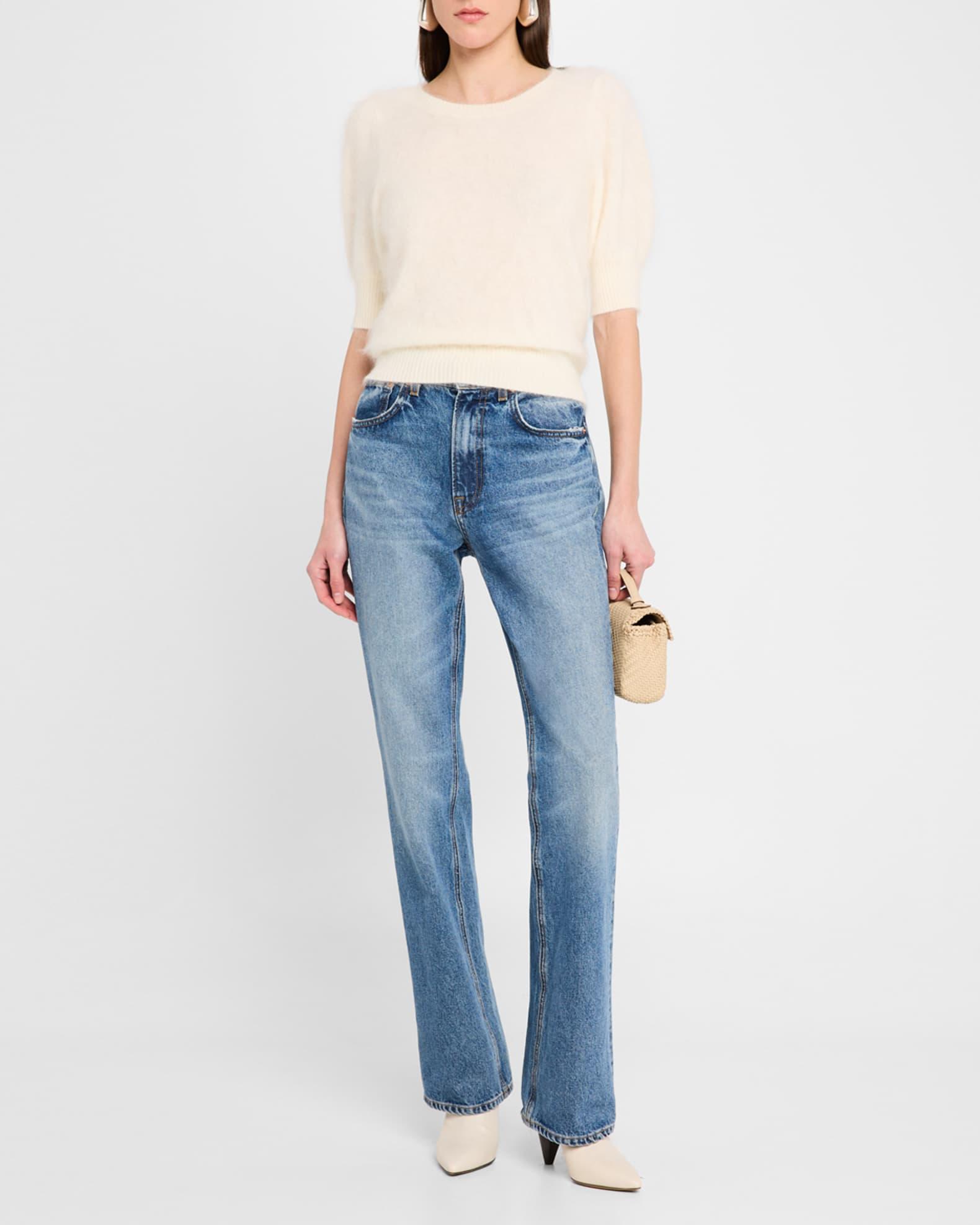 Gladiolus Short-Sleeve Cashmere Sweater Product Image