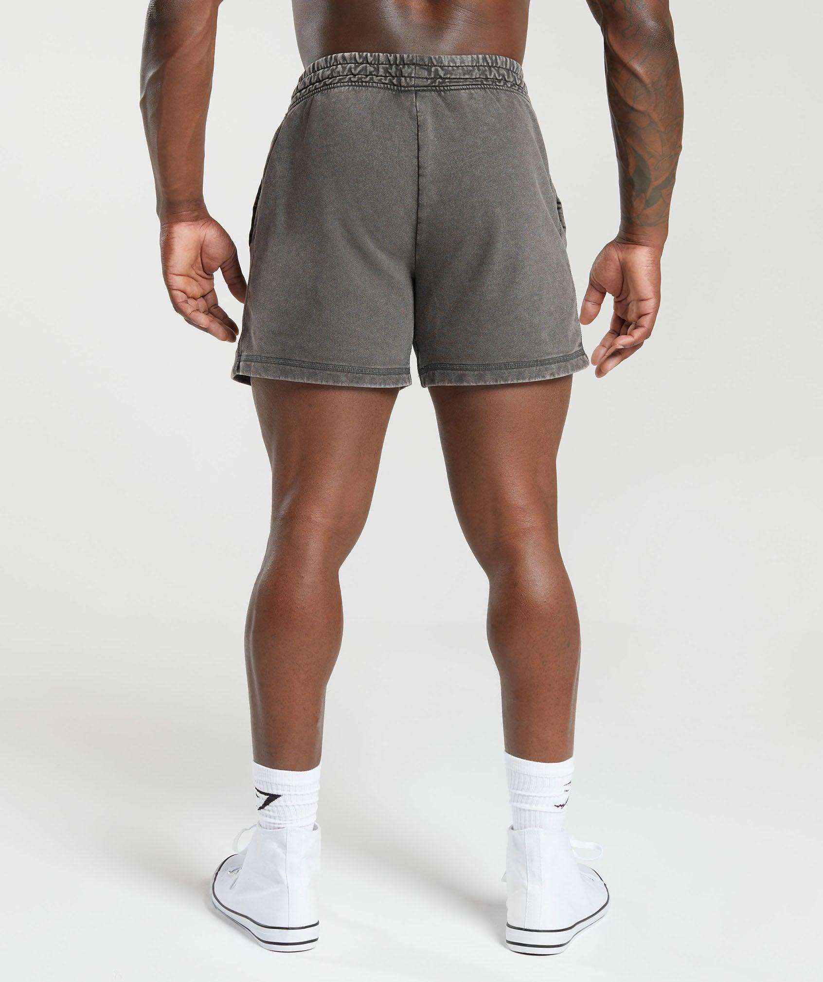 Gymshark Heritage 5" Shorts - Onyx Grey Male Product Image
