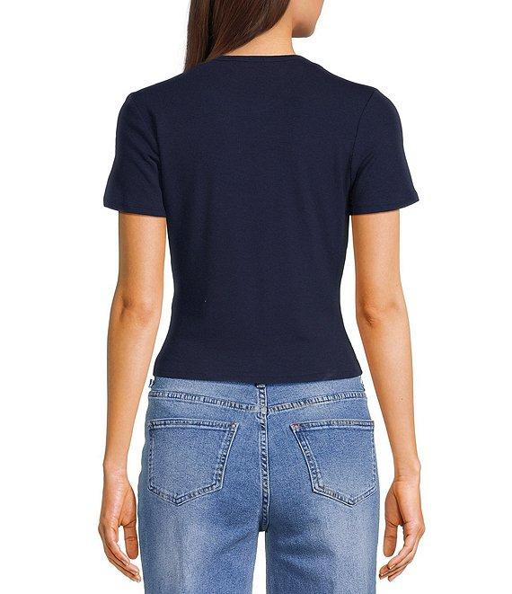 Sadie & Sage Knit Short Sleeve Fitted Top Product Image