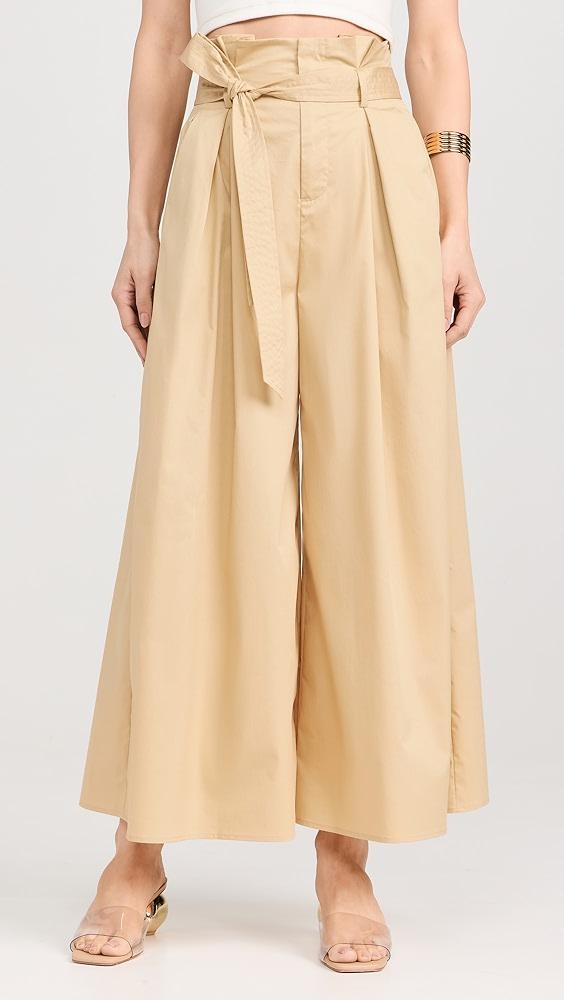 L'AGENCE Lowen Paperbag Crop Pants | Shopbop Product Image