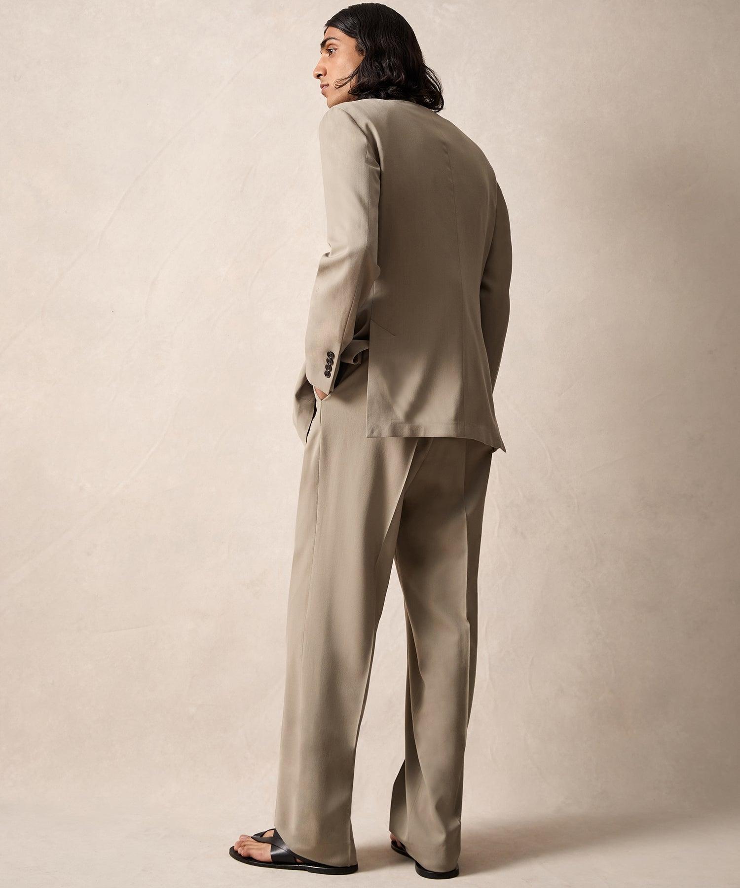 Italian Gabardine Wythe Jacket in Stone Product Image