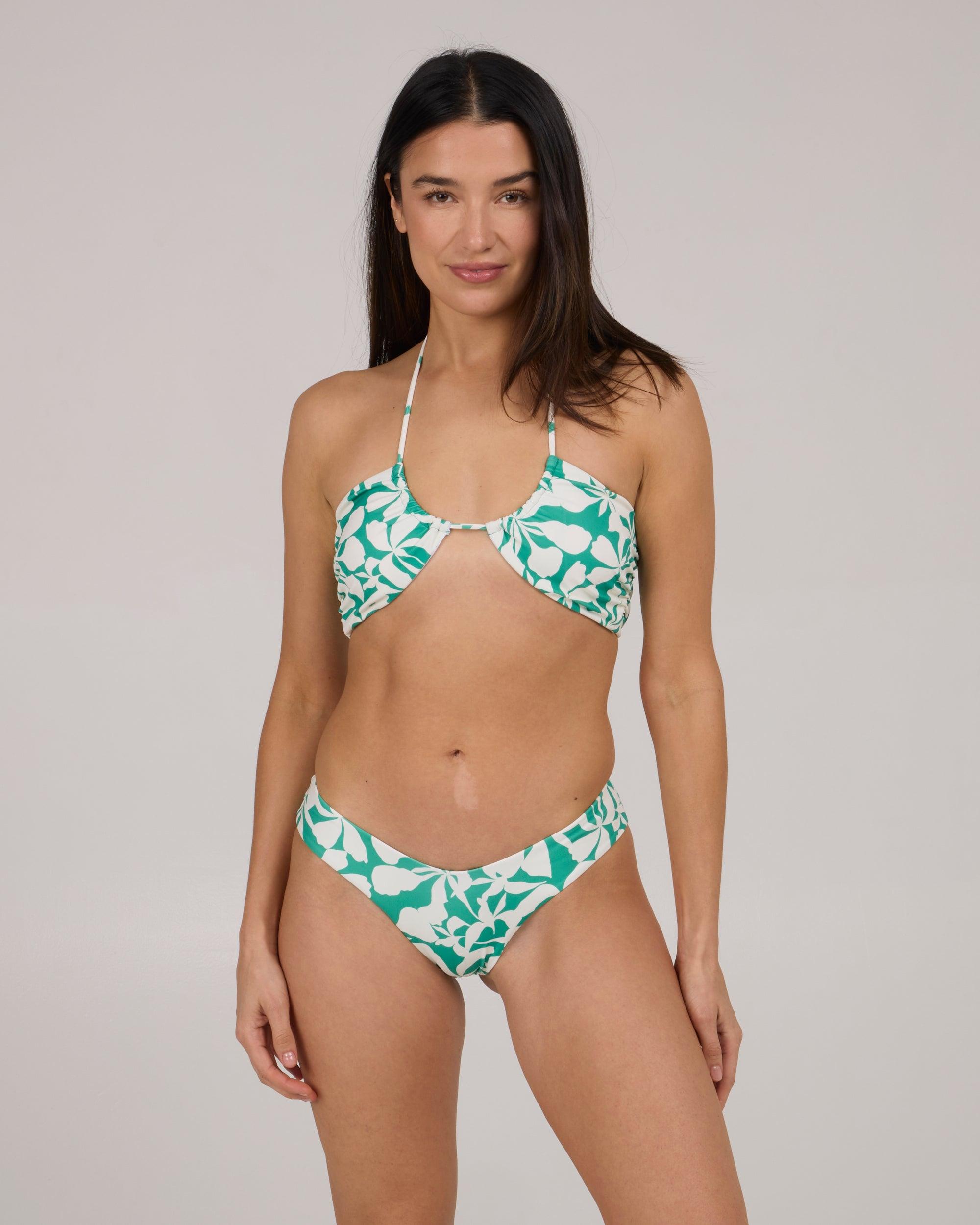 Optical Skimpy V Bikini Bottom - Kelly Green Female Product Image
