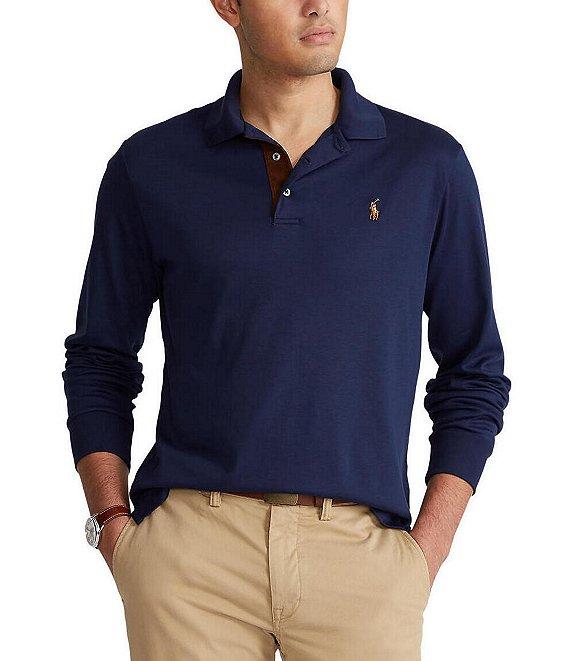 Polo Ralph Lauren Classic Fit Soft Cotton Long Sleeve Polo Shirt Product Image