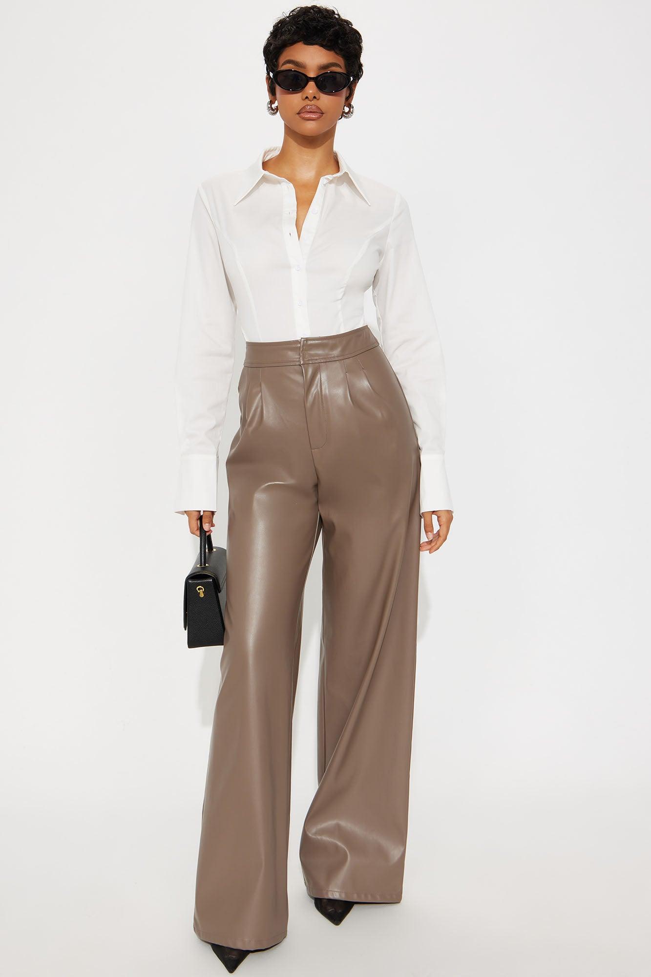 It's Go Time High Cut Poplin Bodysuit - White Female Product Image