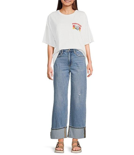 Junk Food Ford Trucks Crewneck Short Sleeve Oversized Graphic T-Shirt Product Image