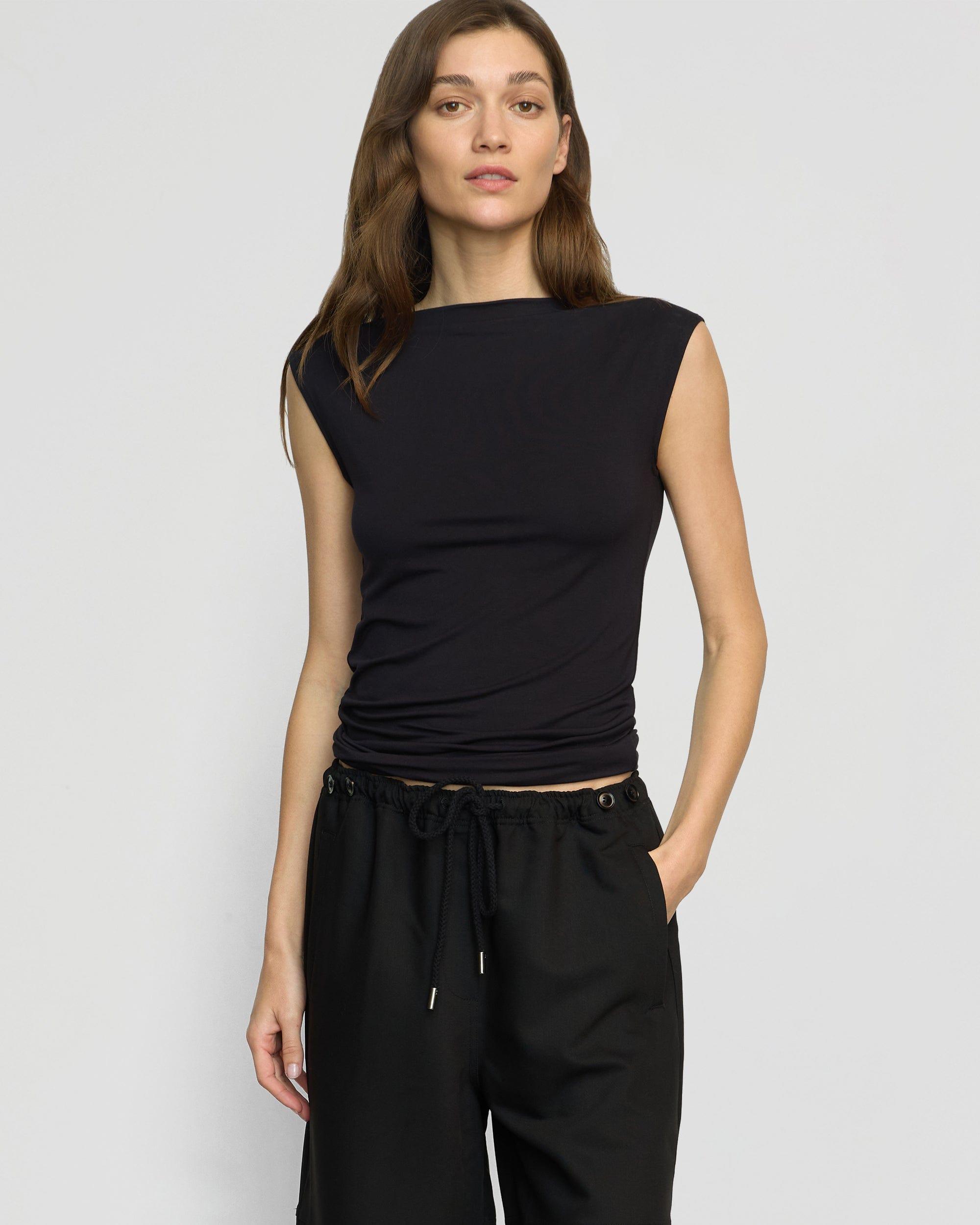 Noemi Stretch-Waist Wide-Leg Pant Product Image