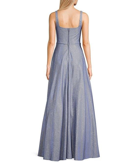 City Vibe Sweetheart Neck Cinched Bodice Gown Product Image
