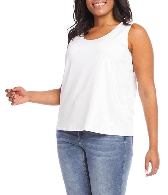 Karen Kane Plus Size Sleeveless Scoop Neck Layering Tank Product Image