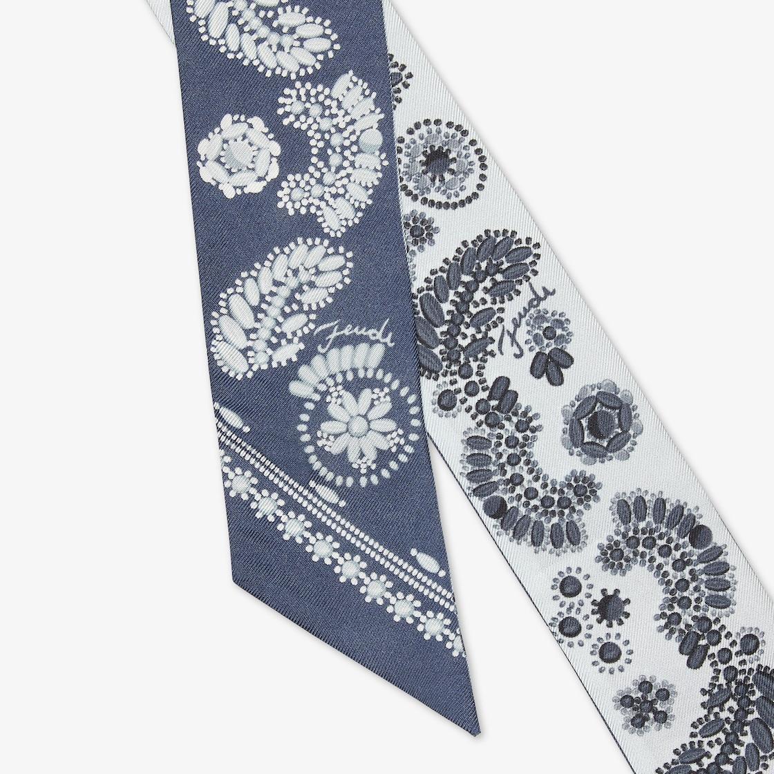 WrappyBlue silk Coral Bandana wrappy Product Image