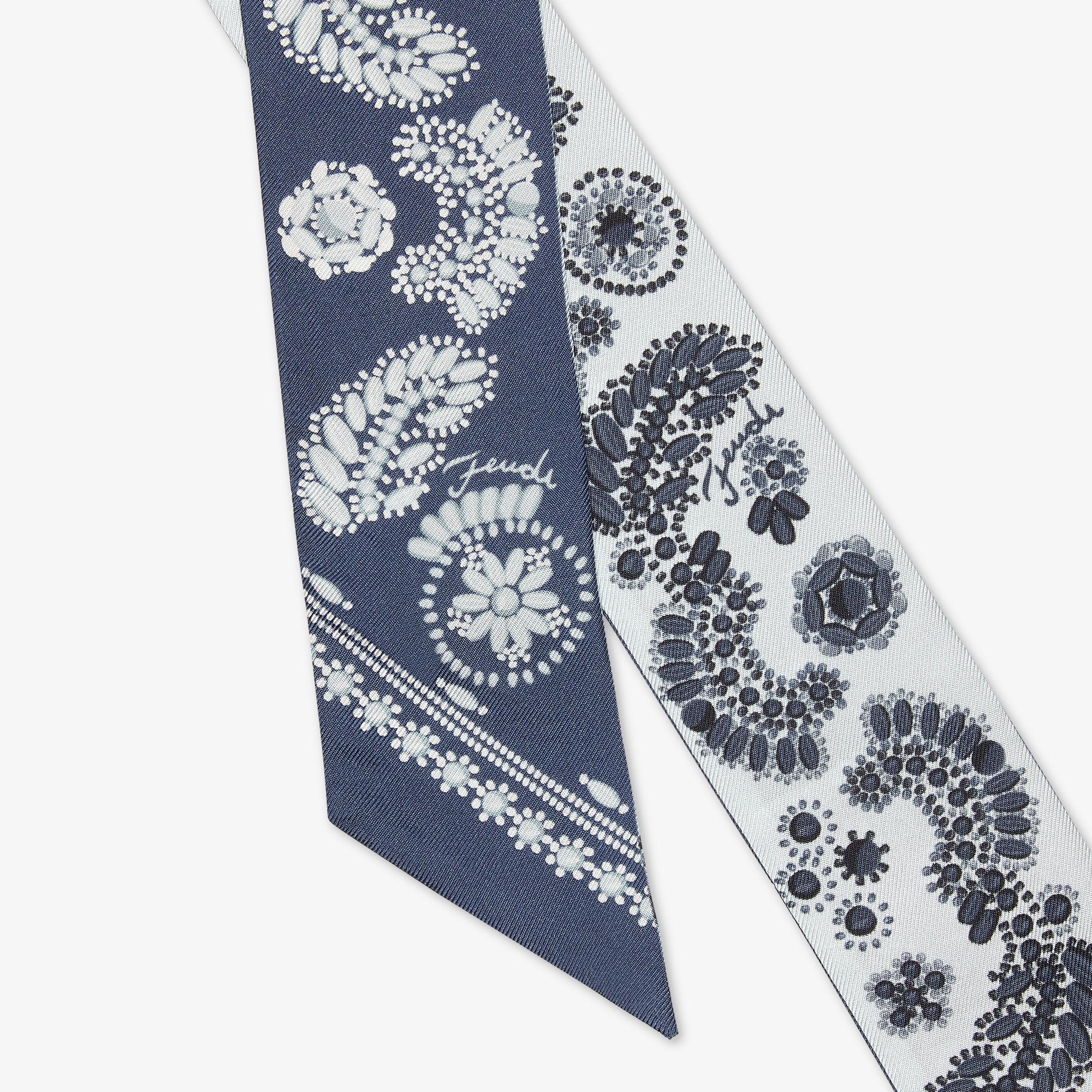 WrappyBlue silk Coral Bandana wrappy Product Image