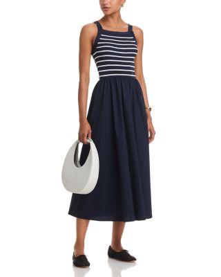 Scoop Neck Sleeveless Midi Dress   Product Image