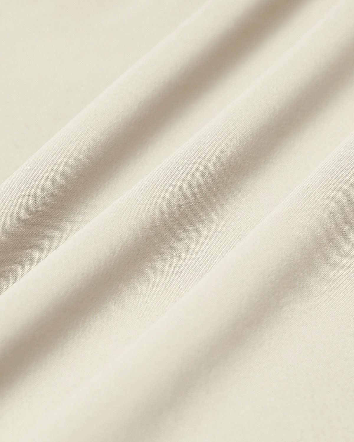 Beige Square Neck Pocket Slip Midi Dress Product Image