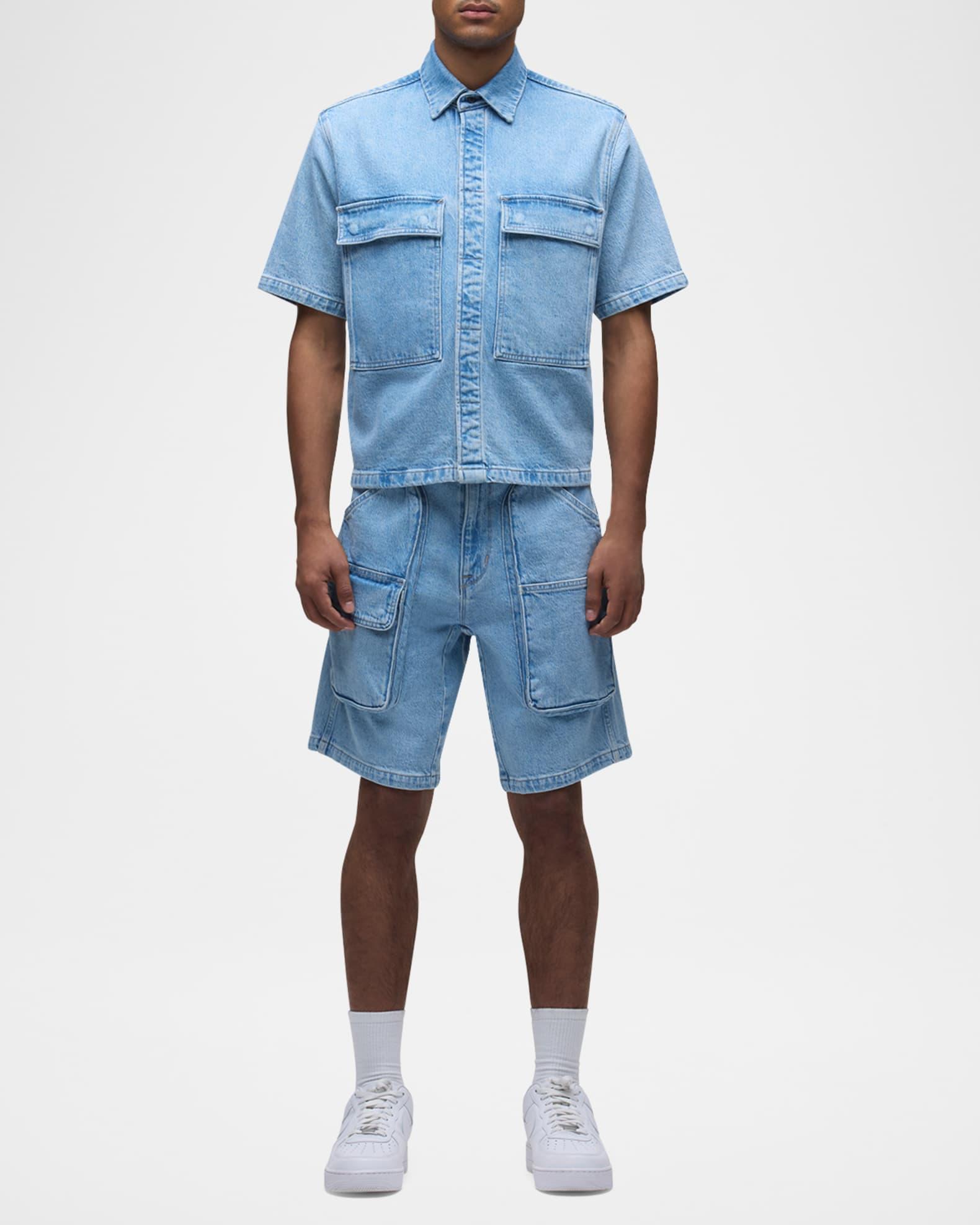 Men's Utility Denim Shirt Product Image