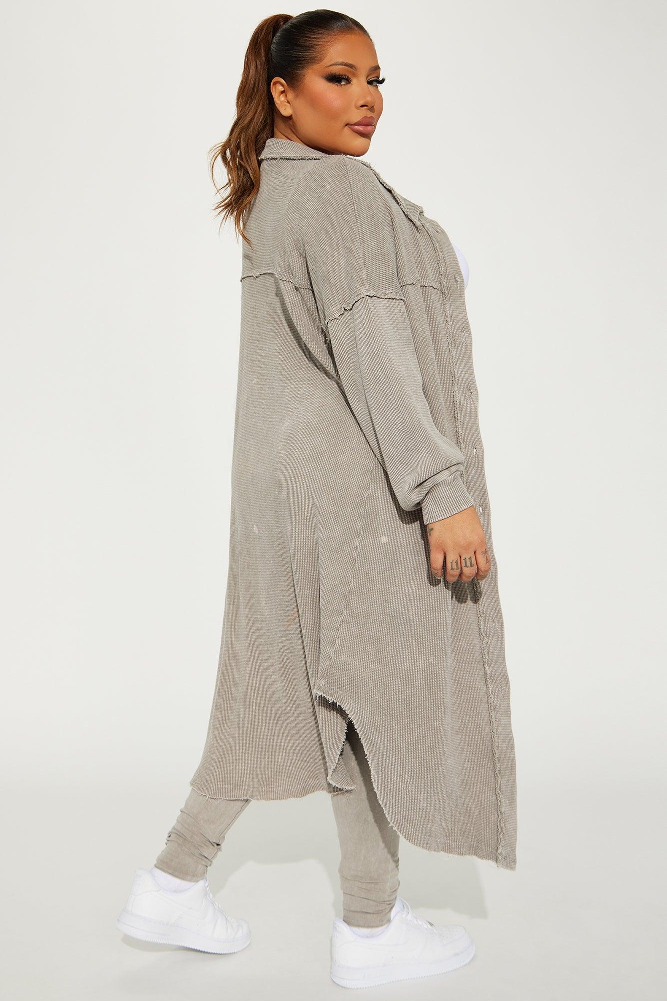 Cece Washed Legging Set - Taupe Product Image