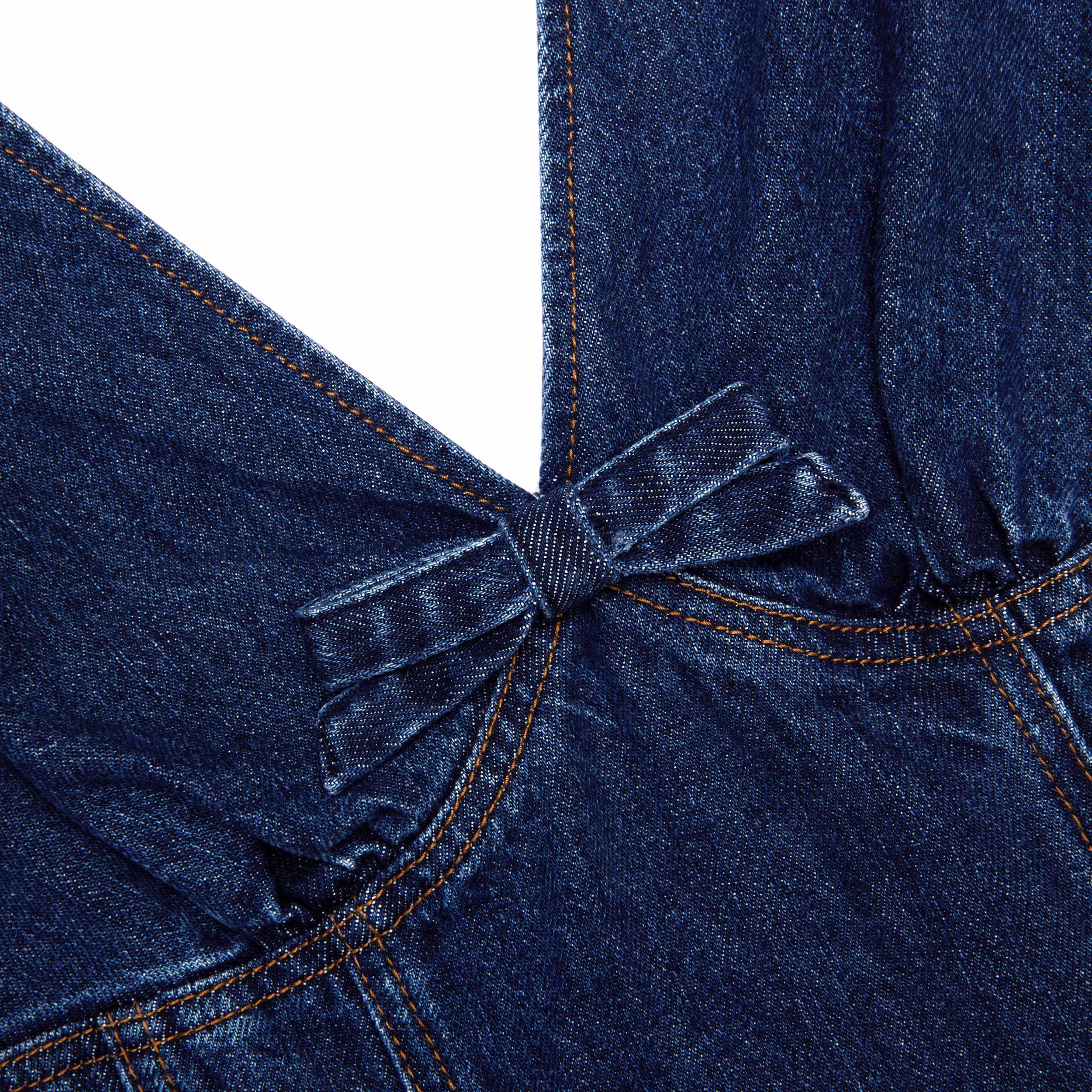 Denim Flared Mini Dress Product Image