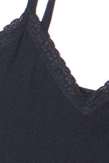 Lace Trim Stripe Cami Product Image