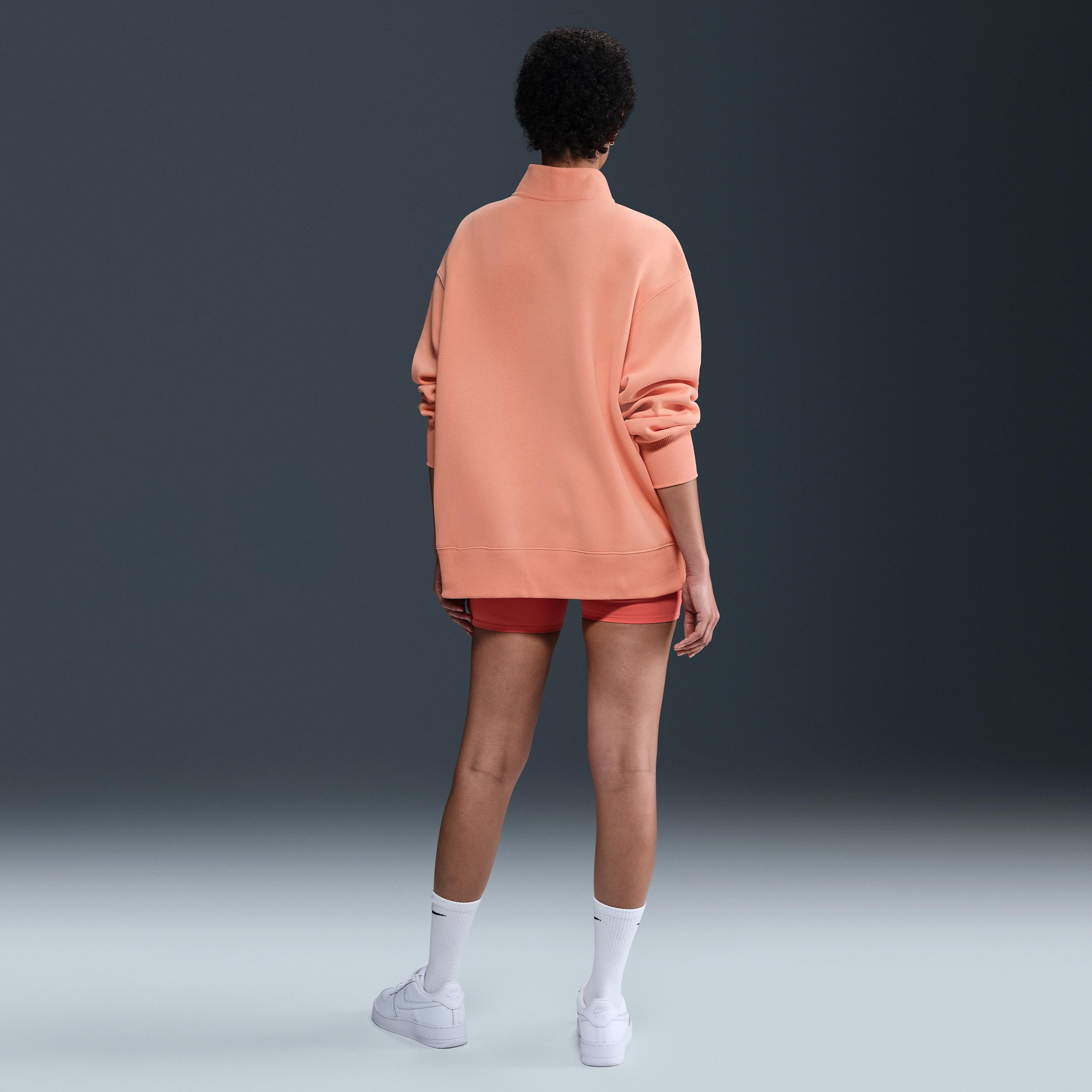 Women's Nike Sportswear Phoenix Fleece Oversized 1/4-Zip Long Sweatshirt Product Image