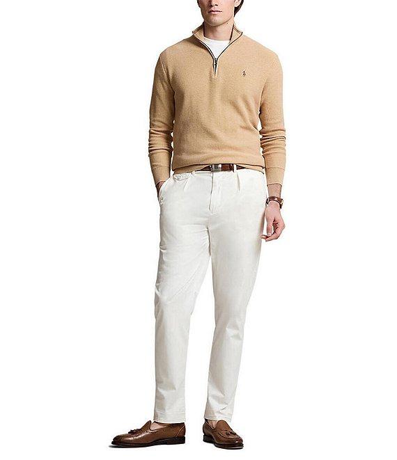 Polo Ralph Lauren Quarter-Zip Mesh-Knit Sweater Product Image