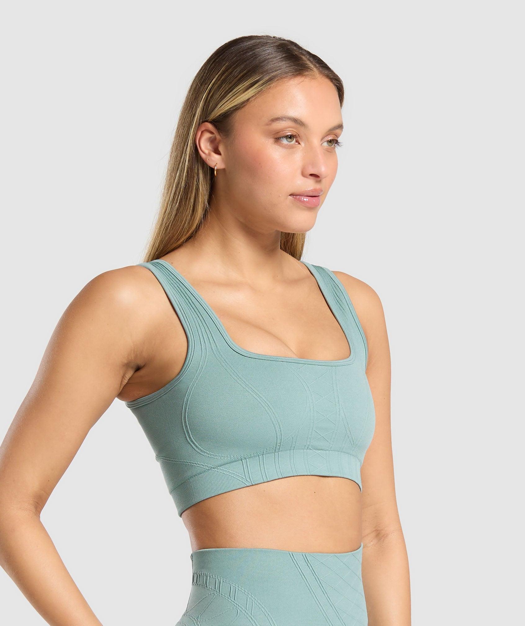 Gymshark Corset Seamless Sports Bra - Celeste Blue Female Product Image