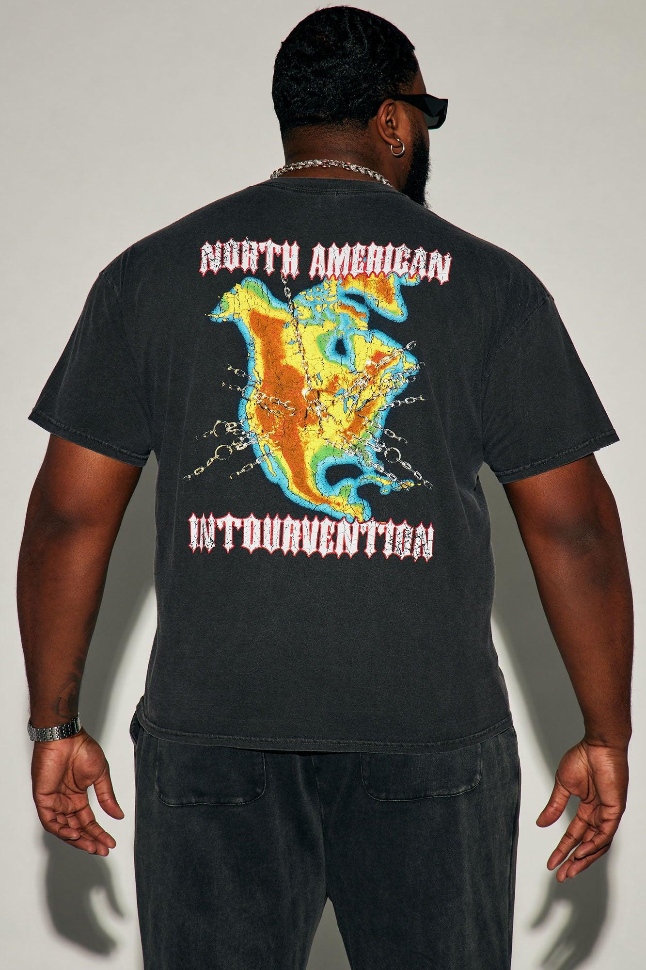 Slayer North America InTourvention Oversized Short Sleeve Tee - Black Product Image