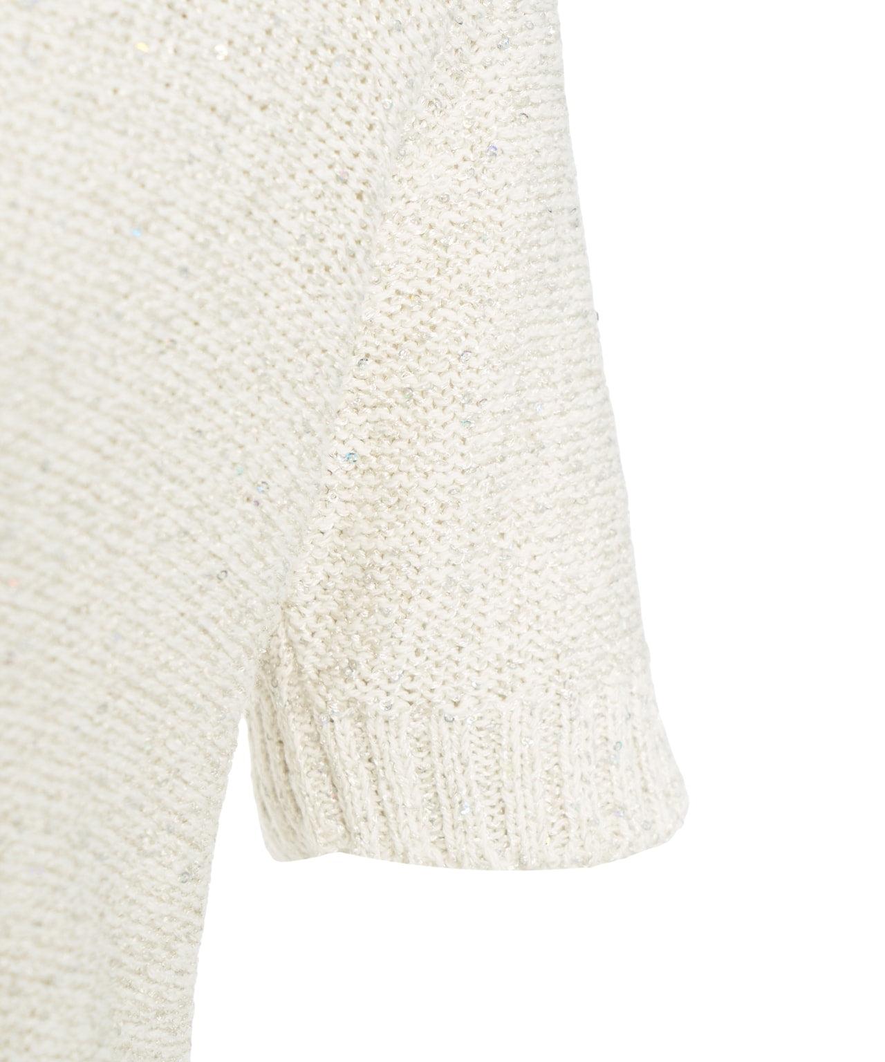 Knit polo with sequins Product Image