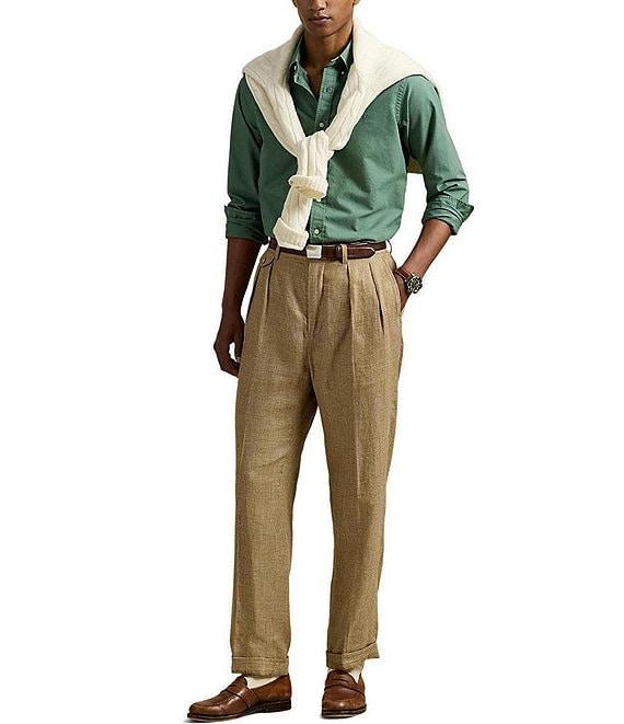 Polo Ralph Lauren Garment-Dye Oxford Classic Fit Long Sleeve Woven Shirt Product Image