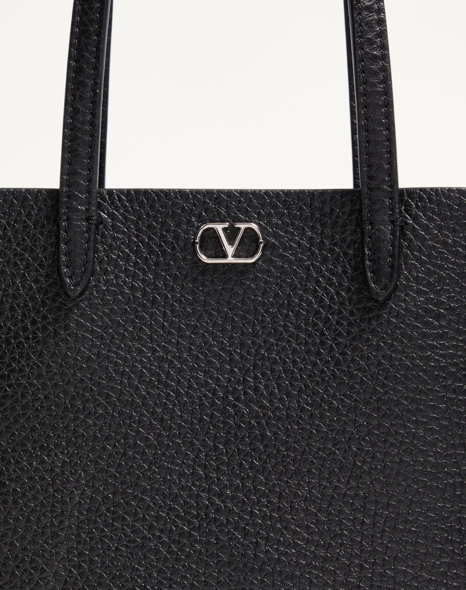 Valentino Garavani Nellcôte Mini Shopping Bag In Grainy Calfskin Product Image