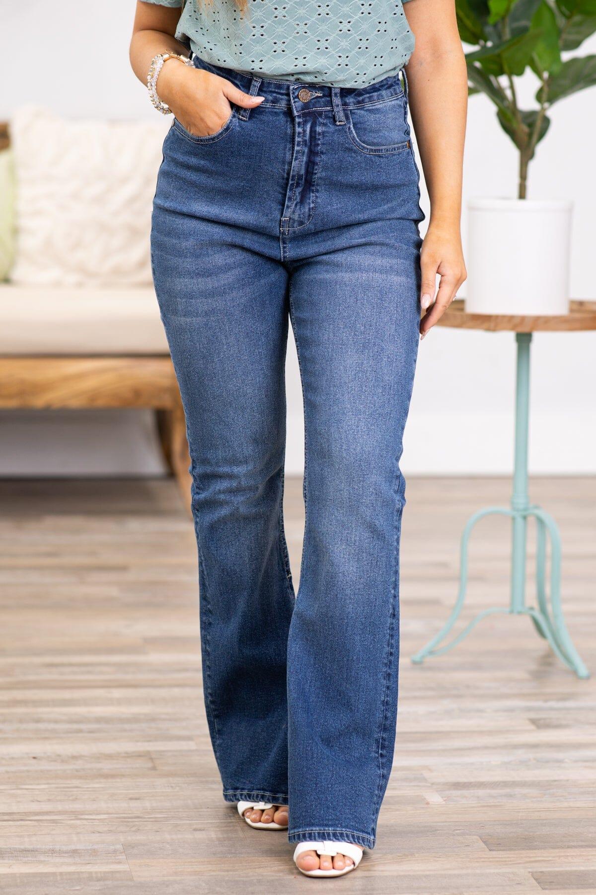 Scarlette Medium Wash High Rise Bootcut Jeans Product Image