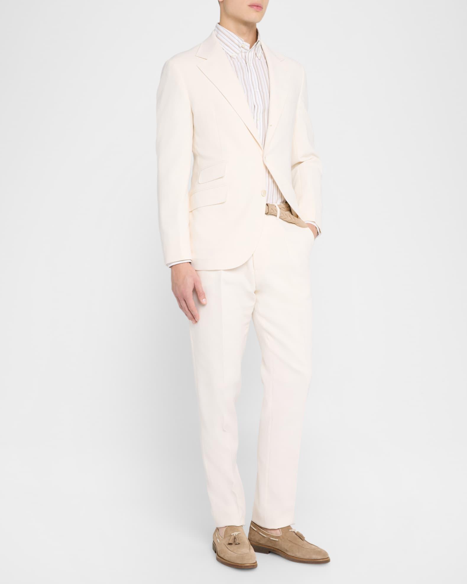 Men's Cotton Multi-Stripe Sport Shirt Product Image