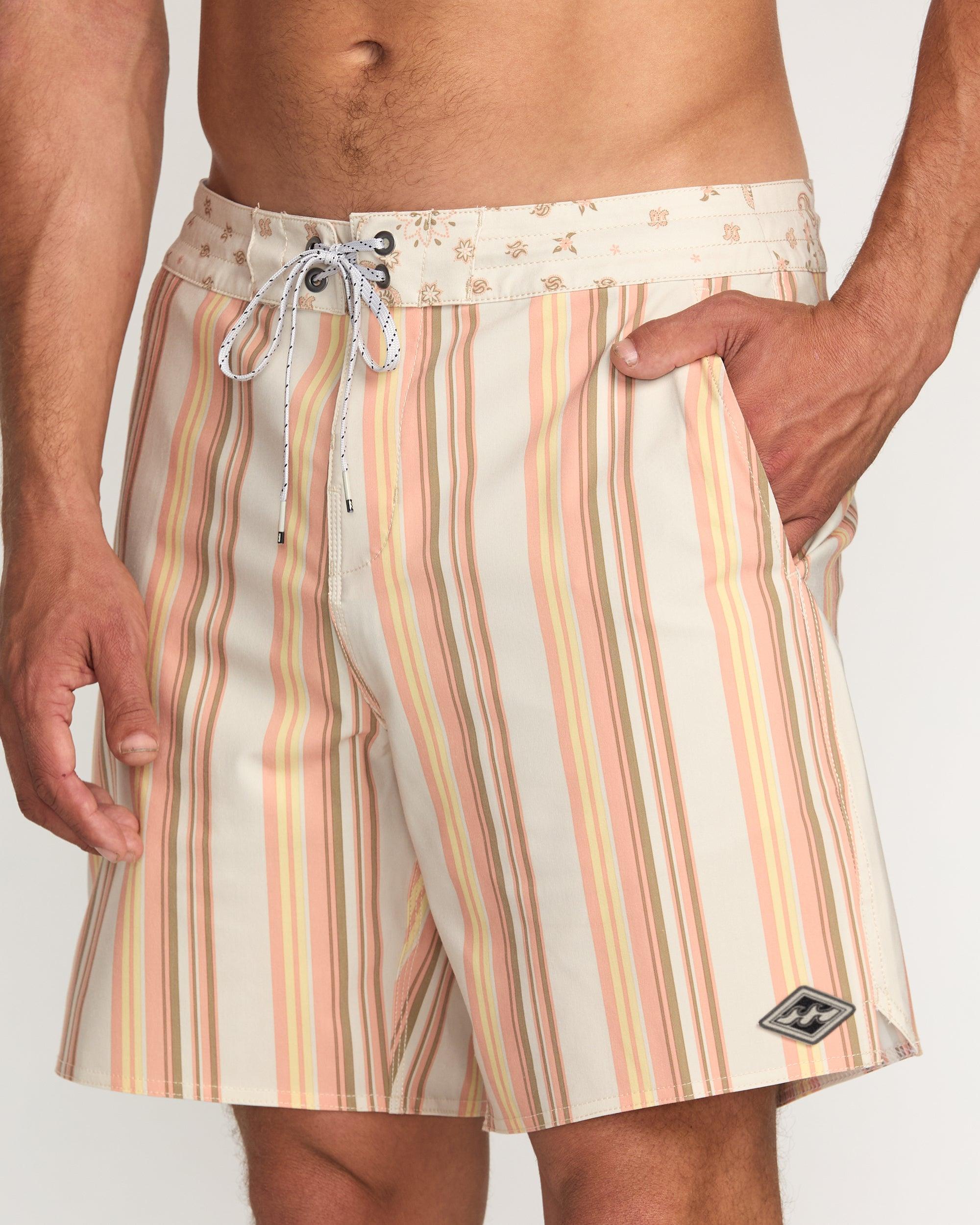 Sandtrax Lo Tide Boardshorts - Lemon Male Product Image