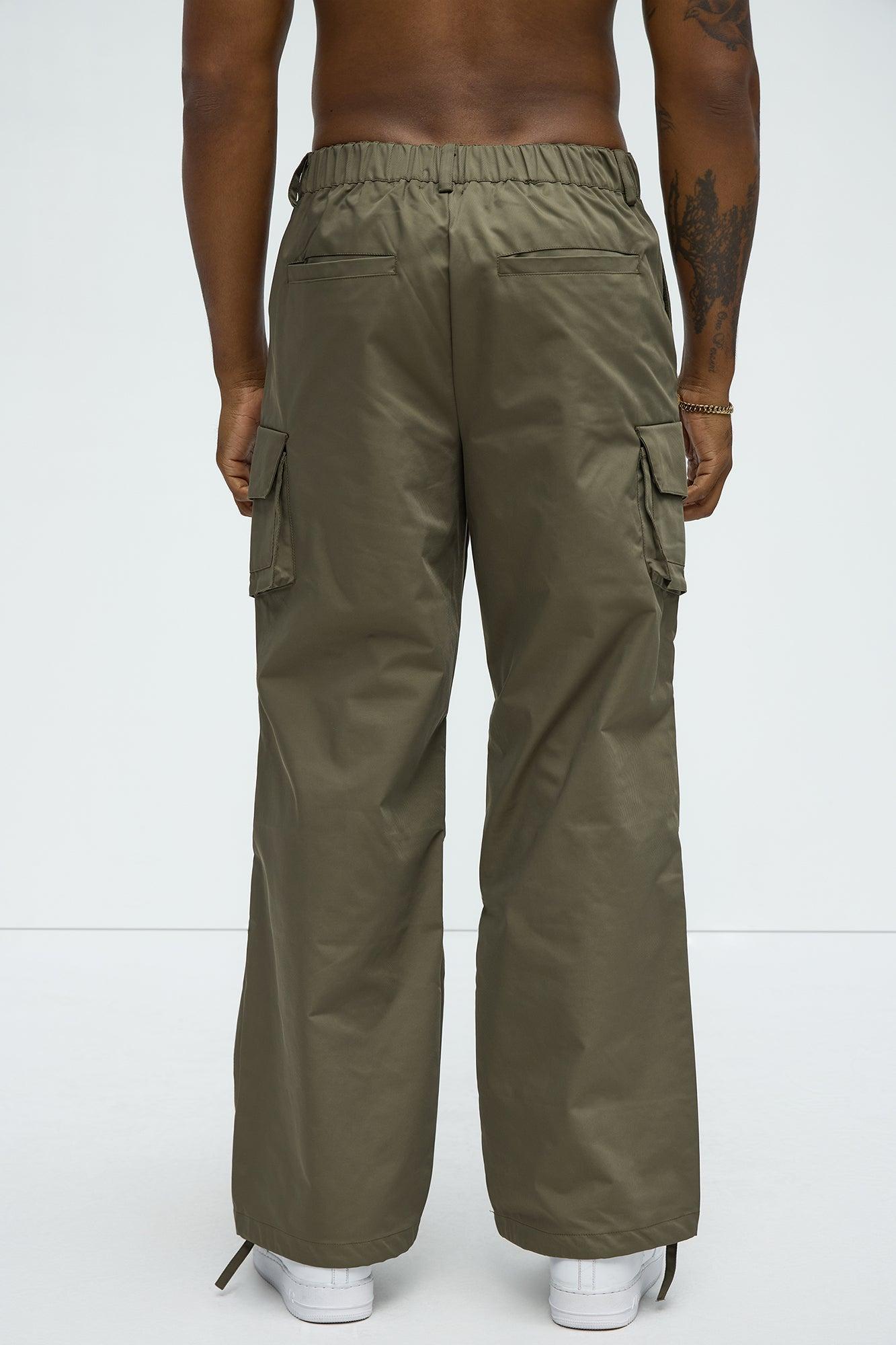 Baggy Belden Cargo Pants - Olive Product Image