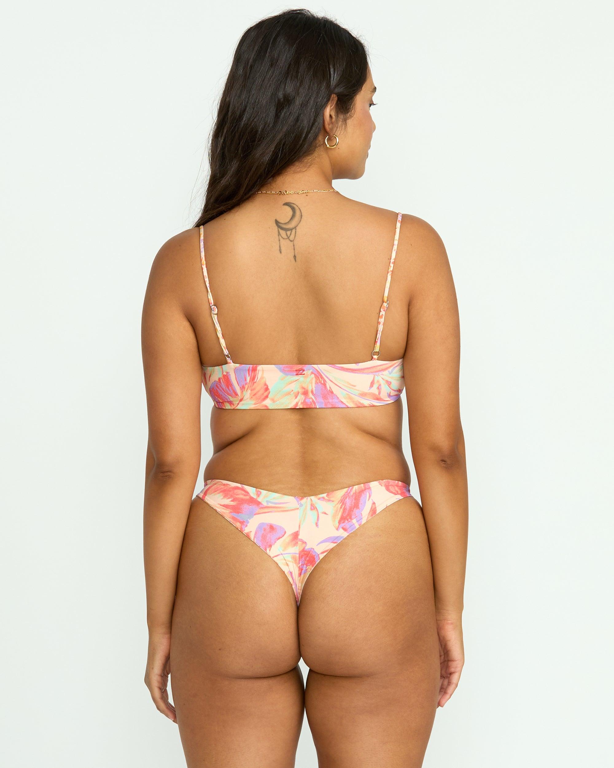 Tropic Wave Reversible Jaclyn Crop Bikini Top - Multi Female Product Image