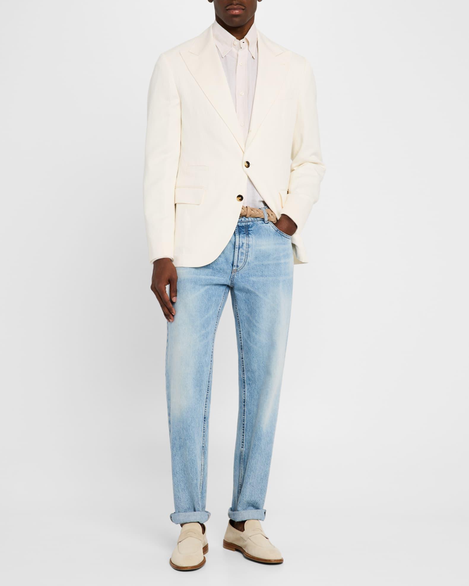 Men's Silk and Linen Gabardine Sport Coat Product Image