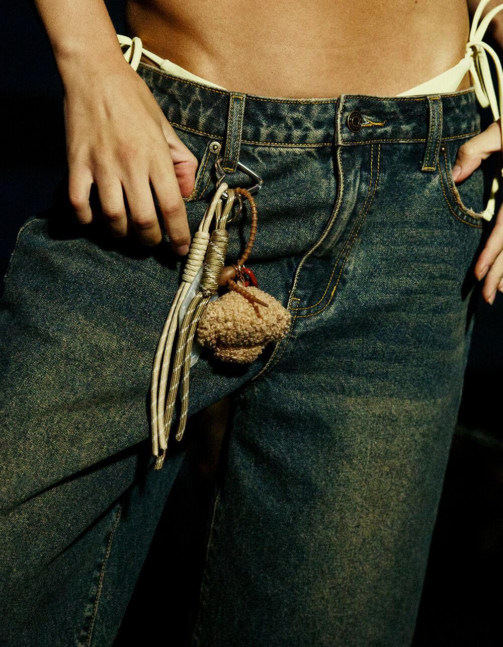 FULL TILT Plush Sherpa Mixed Bag Charm - MULTI Product Image