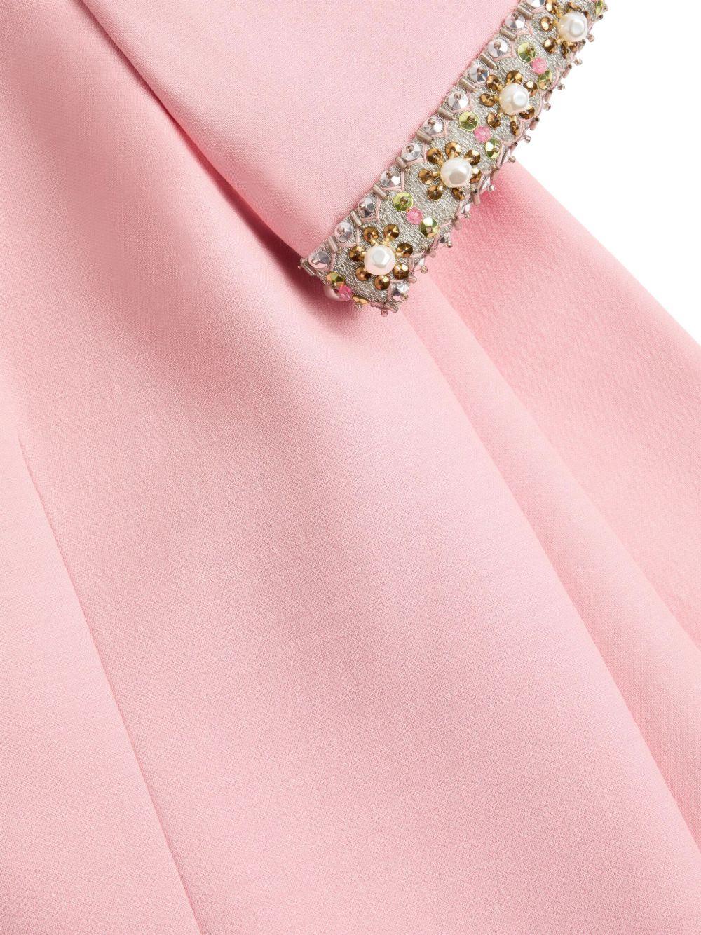 Crepe Couture embroidered mini dress Product Image