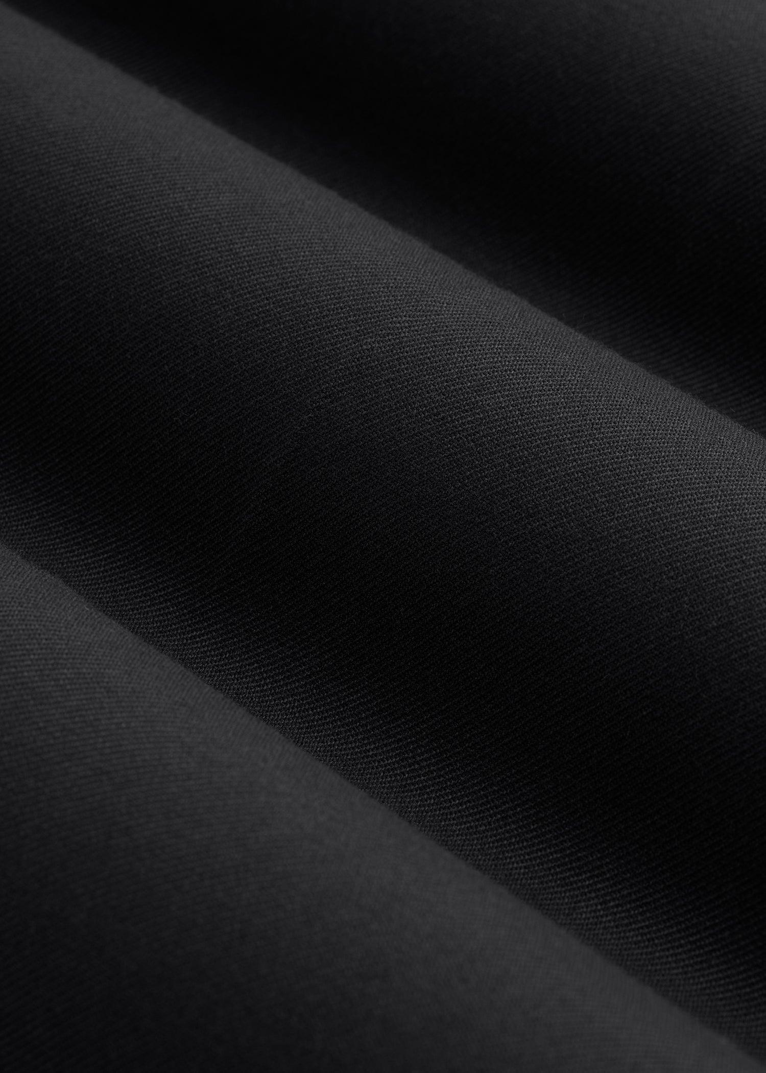 Relaxed Pleated Trousers for Tall Men in Black Male Product Image