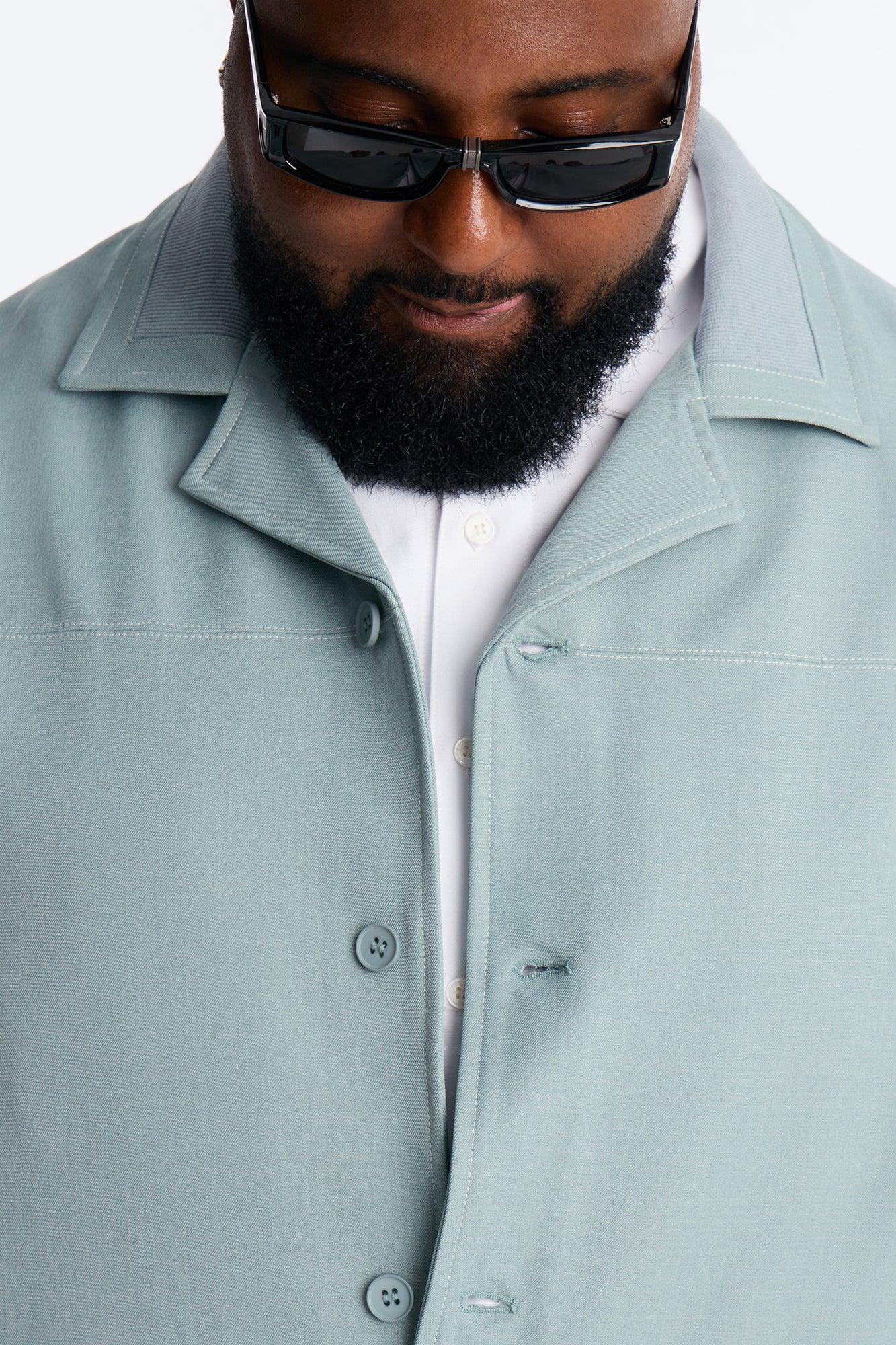 Relaxed Pearson Wave Casual Blazer - Blue Male Product Image