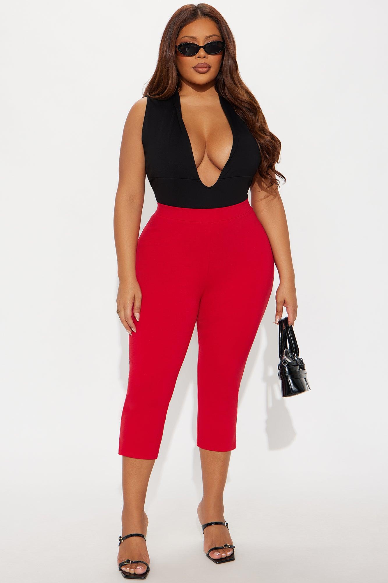 All My Potentials Capri Legging - Red Female Product Image