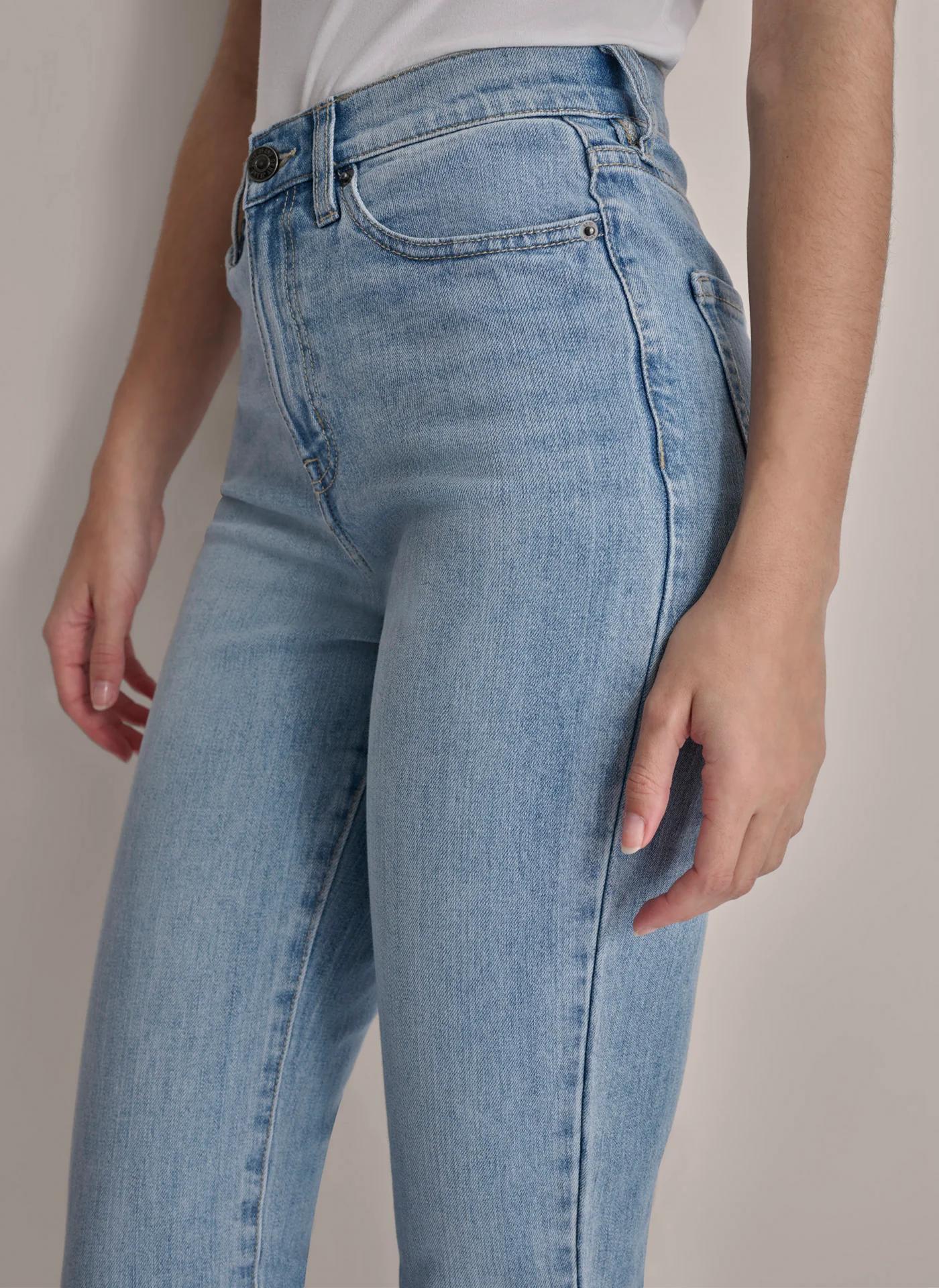 HIGH Rise Length SLIM STRAIGHT JEAN Product Image