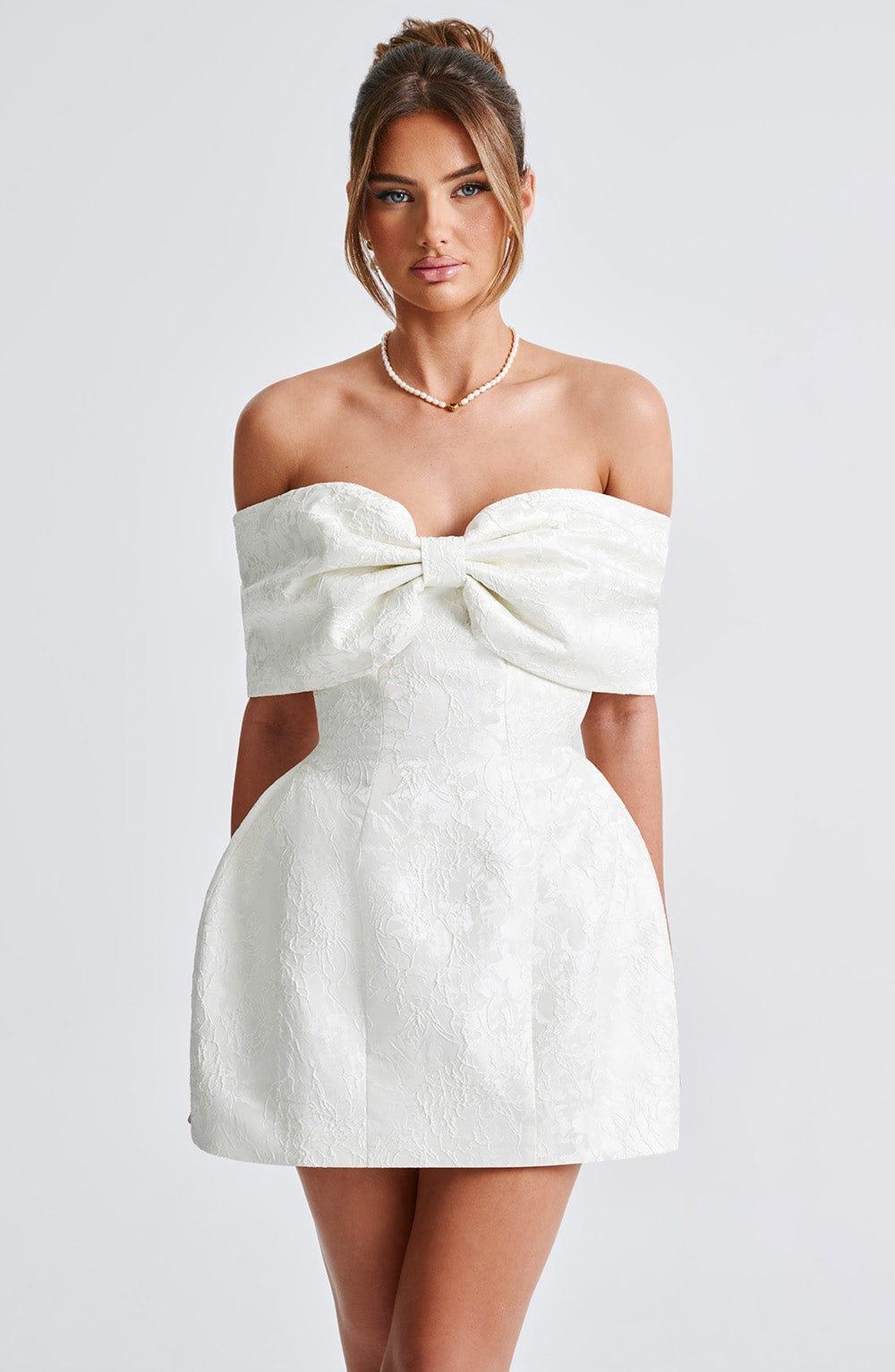 Raquel Mini Dress - Ivory Product Image