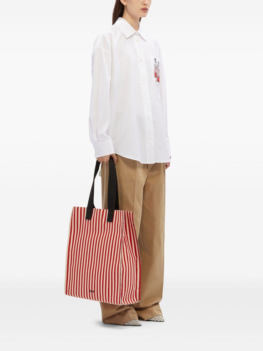 striped tote bag Product Image